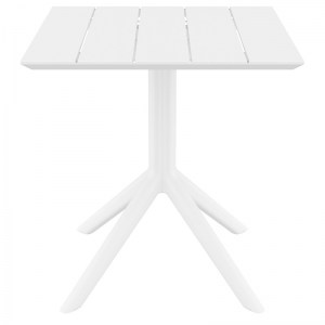 zougris-20.0861 PARIS WHITE 70X70X74ΕΚ. ΤΡΑΠΕΖΙ ΠΟΛ/ΝΙΟΥ