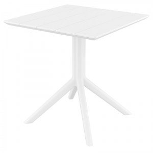 zougris-20.0861 PARIS WHITE 70X70X74ΕΚ. ΤΡΑΠΕΖΙ ΠΟΛ/ΝΙΟΥ