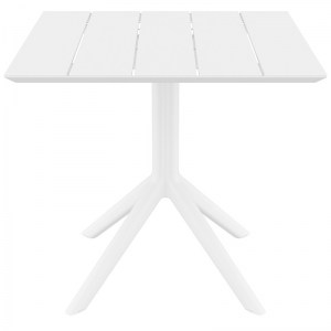 zougris-20.0865 PARIS WHITE 80X80X74ΕΚ. ΤΡΑΠΕΖΙ ΠΟΛ/ΝΙΟΥ