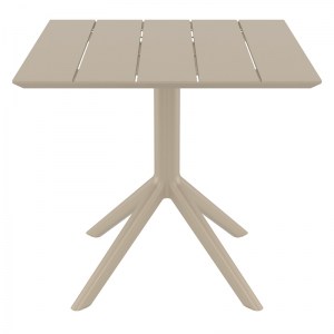 zougris-20.0868 PARIS TAUPE 80X80X74ΕΚ. ΤΡΑΠΕΖΙ ΠΟΛ/ΝΙΟΥ