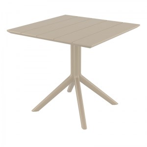zougris-20.0868 PARIS TAUPE 80X80X74ΕΚ. ΤΡΑΠΕΖΙ ΠΟΛ/ΝΙΟΥ