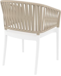 zougris-20.0876 PORTOFINO WHITE/TAUPE ΠΟΛΥΘΡΟΝΑ ΠΟΛ/ΝΙΟΥ