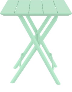 zougris-20.0897 HELEN OPALINE GREEN 60Χ60X74ΕΚ. ΤΡΑΠΕΖΙ ΠΤΥΣ/ΝΟ ΠΟΛ/ΝΙΟΥ