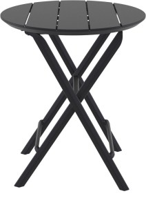 zougris-20.0900 HELEN BLACK Φ60X74ΕΚ. ΤΡΑΠΕΖΙ ΠΤΥΣ/ΝΟ ΠΟΛ/ΝΙΟΥ