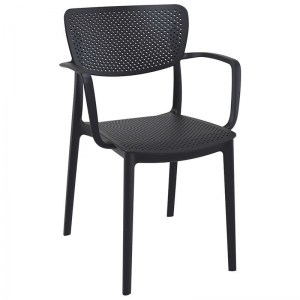 zougris-20.9972 ΣΕΤ ΤΡΑΠΕΖΑΡΙΑΣ 5ΤΜΧ ARES LOFT BLACK 140Χ80Χ75ΕΚ.