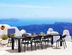 zougris-20.9986 ΣΕΤ ΤΡΑΠΕΖΑΡΙΑΣ 9ΤΜΧ VEGAS SUNSET DARK GREY 100X260/300Χ75ΕΚ.