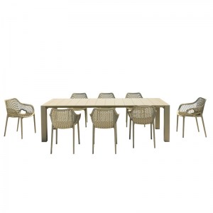 zougris-20.9990 ΣΕΤ ΤΡΑΠΕΖΑΡΙΑΣ 9ΤΜΧ VEGAS AIR XL TAUPE 100X260/300Χ75ΕΚ.