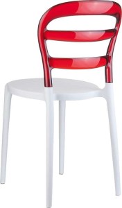 zougris-32.0050 BIBI WHITE/RED TRANSP.ΚΑΡΕΚΛΑ