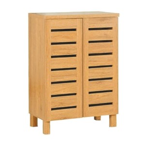 Zougris - 39.0037 ΠΑΠΟΥΤΣΟΘΗΚΗ 60Χ33Χ87ΕΚ. ΦΥΣΙΚΟ/2 ΠΟΡΤΕΣ/3 ΡΑΦΙΑ