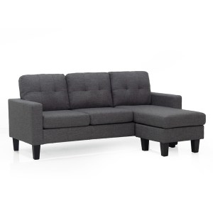 zougris-40.0069 LIANA S DARK GREY ΥΦΑΣΜΑ ΓΩΝΙΑ 185Χ126X84ΕΚ.