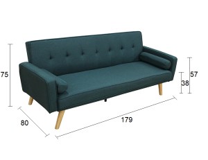 zougris-40.0081 RONY GREEN ΥΦΑΣΜΑ ΚΑΝΑΠΕΣ-ΚΡΕΒΑΤΙ 179X80ΕΚ.