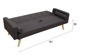 zougris-40.0082 RONY BROWN/GREY ΥΦΑΣΜΑ ΚΑΝΑΠΕΣ-ΚΡΕΒΑΤΙ 179X80ΕΚ.