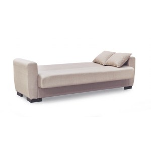 Zougris - 40.0116 ANIMA LIGHT BROWN ΥΦΑΣΜΑ 3ΘΕΣΙΟΣ ΚΑΝΑΠΕΣ/ΚΡΕΒΑΤΙ ΜΕ ΑΠΟΘ.ΧΩΡΟ 210X80ΕΚ.