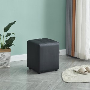 zougris-40.0120 CUBE BLACK PU ΣΚΑΜΠΟ 35X35X42ΕΚ.