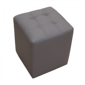 zougris-40.0122 CUBE GREY PU ΣΚΑΜΠΟ 35X35X42ΕΚ.