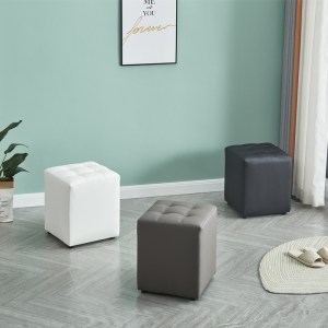 zougris-40.0122 CUBE GREY PU ΣΚΑΜΠΟ 35X35X42ΕΚ.