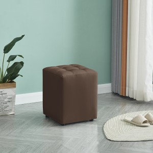 zougris-40.0123 CUBE BROWN PU ΣΚΑΜΠΟ 35X35X42ΕΚ.