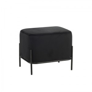 zougris-40.0147 BELLA/L ΣΚΑΜΠΟ BLACK VELVET ΥΦΑΣΜΑ 48X37Χ39ΕΚ.