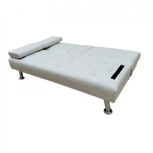 zougris-40.0155 REST WHITE PU ΚΑΝΑΠΕΣ-ΚΡΕΒΑΤΙ 168X88ΕΚ.