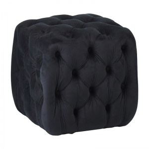 zougris-40.0161 ASTRA ΣΚΑΜΠΟ BLACK VELVET ΥΦΑΣΜΑ 45X45Χ45ΕΚ.