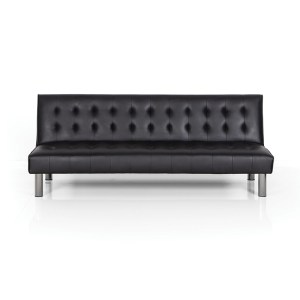 zougris-40.0204 STATE BLACK PU ΚΑΝΑΠΕΣ-ΚΡΕΒΑΤΙ 180X79ΕΚ.