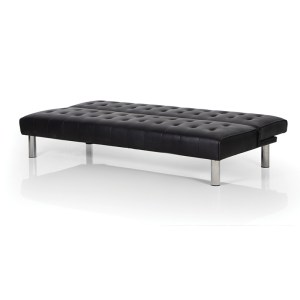 zougris-40.0204 STATE BLACK PU ΚΑΝΑΠΕΣ-ΚΡΕΒΑΤΙ 180X79ΕΚ.