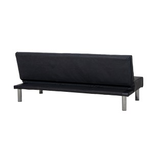 zougris-40.0204 STATE BLACK PU ΚΑΝΑΠΕΣ-ΚΡΕΒΑΤΙ 180X79ΕΚ.