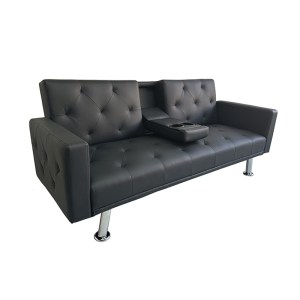 zougris-40.0205 REST/ARMS BLACK PU ΚΑΝΑΠΕΣ-ΚΡΕΒΑΤΙ 188X88ΕΚ.