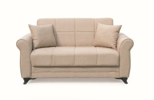 zougris-40.0301 LENA LIGHT BROWN ΥΦΑΣΜΑ 2ΘΕΣΙΟΣ ΚΑΝΑΠΕΣ/ΚΡΕΒΑΤΙ ΜΕ ΑΠΟΘ.ΧΩΡΟ 150Χ80ΕΚ.