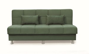 zougris-40.0303 FELINA GREEN ΥΦΑΣΜΑ 3ΘΕΣΙΟΣ ΚΑΝΑΠΕΣ/ΚΡΕΒΑΤΙ ΜΕ ΑΠΟΘ.ΧΩΡΟ 180X90ΕΚ.