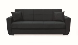 zougris-40.0305 ANIMA BLACK ΥΦΑΣΜΑ 3ΘΕΣΙΟΣ ΚΑΝΑΠΕΣ/ΚΡΕΒΑΤΙ ΜΕ ΑΠΟΘ.ΧΩΡΟ 210X80ΕΚ.