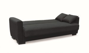 zougris-40.0305 ANIMA BLACK ΥΦΑΣΜΑ 3ΘΕΣΙΟΣ ΚΑΝΑΠΕΣ/ΚΡΕΒΑΤΙ ΜΕ ΑΠΟΘ.ΧΩΡΟ 210X80ΕΚ.
