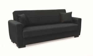 zougris-40.0305 ANIMA BLACK ΥΦΑΣΜΑ 3ΘΕΣΙΟΣ ΚΑΝΑΠΕΣ/ΚΡΕΒΑΤΙ ΜΕ ΑΠΟΘ.ΧΩΡΟ 210X80ΕΚ.