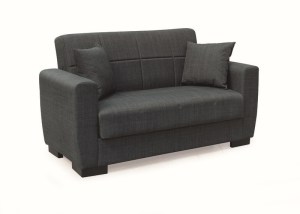 zougris-40.0306 ANIMA DARK GREY ΥΦΑΣΜΑ 2ΘΕΣΙΟΣ ΚΑΝΑΠΕΣ/ΚΡΕΒΑΤΙ ΜΕ ΑΠΟΘ.ΧΩΡΟ 150Χ80ΕΚ.