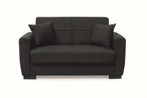 zougris-40.0307 ANIMA BLACK ΥΦΑΣΜΑ 2ΘΕΣΙΟΣ ΚΑΝΑΠΕΣ/ΚΡΕΒΑΤΙ ΜΕ ΑΠΟΘ.ΧΩΡΟ 150Χ80ΕΚ.