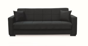 zougris-40.0308 ROVER BLACK ΥΦΑΣΜΑ 3ΘΕΣΙΟΣ ΚΑΝΑΠΕΣ/ΚΡΕΒΑΤΙ ΜΕ ΑΠΟΘ.ΧΩΡΟ 210X80ΕΚ.