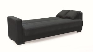 zougris-40.0308 ROVER BLACK ΥΦΑΣΜΑ 3ΘΕΣΙΟΣ ΚΑΝΑΠΕΣ/ΚΡΕΒΑΤΙ ΜΕ ΑΠΟΘ.ΧΩΡΟ 210X80ΕΚ.