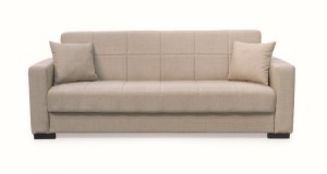 zougris-40.0309 ROVER LIGHT BROWN ΥΦΑΣΜΑ 3ΘΕΣΙΟΣ ΚΑΝΑΠΕΣ/ΚΡΕΒΑΤΙ ΜΕ ΑΠΟΘ.ΧΩΡΟ 210X80ΕΚ.