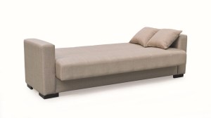 zougris-40.0309 ROVER LIGHT BROWN ΥΦΑΣΜΑ 3ΘΕΣΙΟΣ ΚΑΝΑΠΕΣ/ΚΡΕΒΑΤΙ ΜΕ ΑΠΟΘ.ΧΩΡΟ 210X80ΕΚ.
