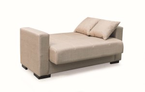 zougris-40.0311 ROVER LIGHT BROWN ΥΦΑΣΜΑ 2ΘΕΣΙΟΣ ΚΑΝΑΠΕΣ/ΚΡΕΒΑΤΙ ΜΕ ΑΠΟΘ.ΧΩΡΟ 150Χ80ΕΚ.