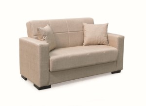 zougris-40.0311 ROVER LIGHT BROWN ΥΦΑΣΜΑ 2ΘΕΣΙΟΣ ΚΑΝΑΠΕΣ/ΚΡΕΒΑΤΙ ΜΕ ΑΠΟΘ.ΧΩΡΟ 150Χ80ΕΚ.