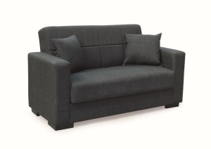zougris-40.0312 ROVER DARK GREY ΥΦΑΣΜΑ 2ΘΕΣΙΟΣ ΚΑΝΑΠΕΣ/ΚΡΕΒΑΤΙ ΜΕ ΑΠΟΘ.ΧΩΡΟ 150Χ80ΕΚ.