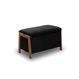 zougris-40.0601 DALI ΣΚΑΜΠΟ VELVET BLACK ΜΕ ΑΠΟΘ. ΧΩΡΟ 75X42X44ΕΚ.