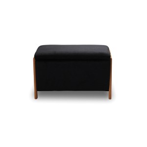zougris-40.0601 DALI ΣΚΑΜΠΟ VELVET BLACK ΜΕ ΑΠΟΘ. ΧΩΡΟ 75X42X44ΕΚ.