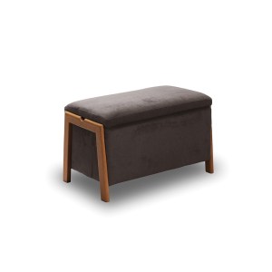 zougris-40.0602 DALI ΣΚΑΜΠΟ VELVET BROWN ΜΕ ΑΠΟΘ. ΧΩΡΟ 75X42X44ΕΚ.