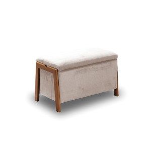 zougris-40.0603 DALI ΣΚΑΜΠΟ VELVET BEIGE ΜΕ ΑΠΟΘ. ΧΩΡΟ 75X42X44ΕΚ.