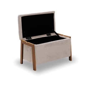 zougris-40.0603 DALI ΣΚΑΜΠΟ VELVET BEIGE ΜΕ ΑΠΟΘ. ΧΩΡΟ 75X42X44ΕΚ.