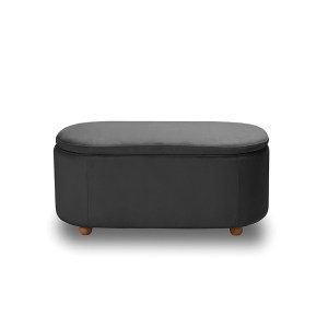 zougris-40.0604 FOSTER ΣΚΑΜΠΟ VELVET GREY ΜΕ ΑΠΟΘ. ΧΩΡΟ 99Χ45X45ΕΚ.