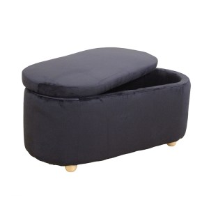 zougris-40.0605 FOSTER ΣΚΑΜΠΟ VELVET BLACK ΜΕ ΑΠΟΘ. ΧΩΡΟ 99Χ45X45ΕΚ.