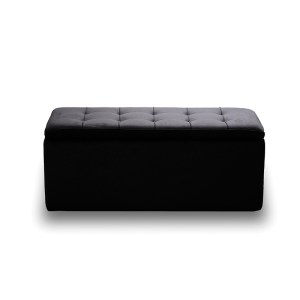 zougris-40.0608 LIDO ΣΚΑΜΠΟ VELVET BLACK ΜΕ ΑΠΟΘ. ΧΩΡΟ 101X41X42ΕΚ.